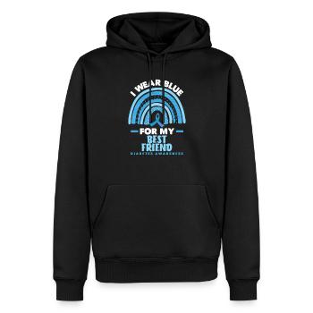 T1D Diabetes Typ 1 Diabetiker Geschenk - Männer Premium Bio Hoodie - Schwarz - Vorne - Nico (187cm)