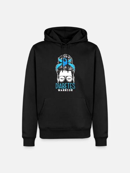 T1D Diabetes Type 1 Diabetic Gift - Men’s Premium Organic Hoodie - black