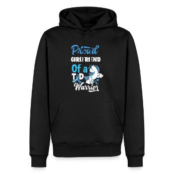 T1D Diabetes Typ 1 Diabetiker Geschenk - Männer Premium Bio Hoodie - Schwarz - Vorne - Nico (187cm)
