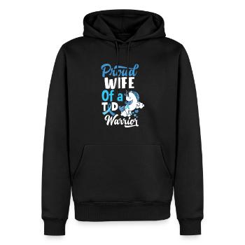 Cadeau pour diabétiques de type 1 pour diabétiques de type 1 - Sweat à capuche Premium bio Homme - noir - Devant - Nico (187cm)