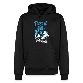 Cadeau pour diabétiques de type 1 pour diabétiques de type 1 - Sweat à capuche Premium bio Homme - noir - Devant - Nico (187cm)