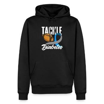 Cadeau pour diabétiques de type 1 pour diabétiques de type 1 - Sweat à capuche Premium bio Homme - noir - Devant - Nico (187cm)