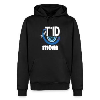 T1D Diabetes Typ 1 Diabetiker Geschenk - Männer Premium Bio Hoodie - Schwarz - Vorne - Nico (187cm)