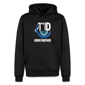 T1D Diabetes Typ 1 Diabetiker Geschenk - Männer Premium Bio Hoodie - Schwarz - Vorne - Nico (187cm)