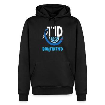 Cadeau pour diabétiques de type 1 pour diabétiques de type 1 - Sweat à capuche Premium bio Homme - noir - Devant - Nico (187cm)
