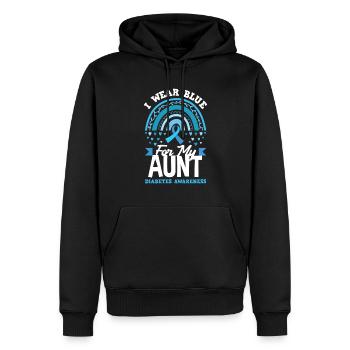 Cadeau pour diabétiques de type 1 pour diabétiques de type 1 - Sweat à capuche Premium bio Homme - noir - Devant - Nico (187cm)