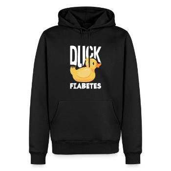 Cadeau pour diabétiques de type 1 pour diabétiques de type 1 - Sweat à capuche Premium bio Homme - noir - Devant - Nico (187cm)