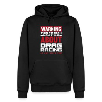 Lustiges Autorennen Auto Rennen Geschenk - Männer Premium Bio Hoodie - Schwarz - Vorne - Nico (187cm)