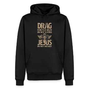 Lustiges Autorennen Auto Rennen Geschenk - Männer Premium Bio Hoodie - Schwarz - Vorne - Nico (187cm)