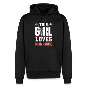 Lustiges Autorennen Auto Rennen Geschenk - Männer Premium Bio Hoodie - Schwarz - Vorne - Nico (187cm)