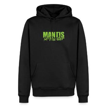 Mantis Hunter - Männer Premium Bio Hoodie - Schwarz - Vorne - Nico (187cm)