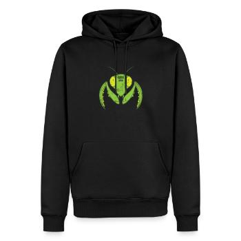 Gottesanbeterin fliegende Natur - Männer Premium Bio Hoodie - Schwarz - Vorne - Nico (187cm)