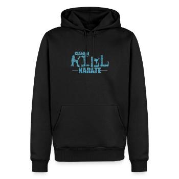 Arts martiaux de karaté difficiles à tuer - Sweat à capuche Premium bio Homme - noir - Devant - Nico (187cm)