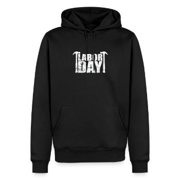 Labor Day Montag im September - Männer Premium Bio Hoodie - Schwarz - Vorne - Nico (187cm)