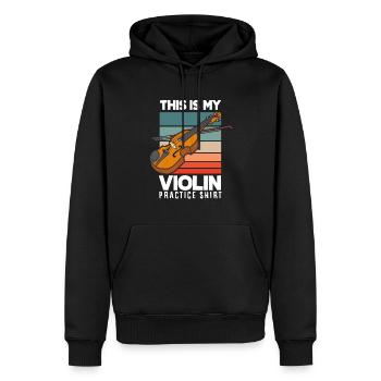 Geige Violine Geigenspieler Violinenspieler - Männer Premium Bio Hoodie - Schwarz - Vorne - Nico (187cm)