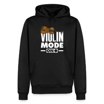 Geige Violine Geigenspieler Violinenspieler - Männer Premium Bio Hoodie - Schwarz - Vorne - Nico (187cm)