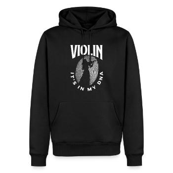 Geige Violine Geigenspieler Violinenspieler - Männer Premium Bio Hoodie - Schwarz - Vorne - Nico (187cm)