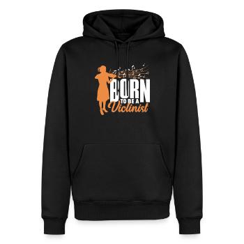 Geige Violine Geigenspieler Violinenspieler - Männer Premium Bio Hoodie - Schwarz - Vorne - Nico (187cm)