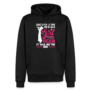 Geige Violine Geigenspieler Violinenspieler - Männer Premium Bio Hoodie - Schwarz - Vorne - Nico (187cm)