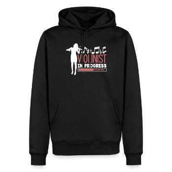 Geige Violine Geigenspieler Violinenspieler - Männer Premium Bio Hoodie - Schwarz - Vorne - Nico (187cm)