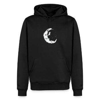 Half Moon Bouldering - Men’s Premium Organic Hoodie - black - Front - Nico (187cm)