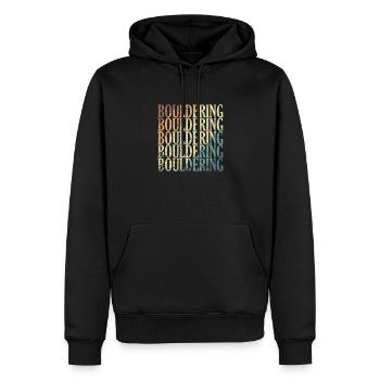 Bouldering Athletes - Men’s Premium Organic Hoodie - black - Front - Nico (187cm)