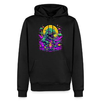 coffee Dream - Männer Premium Bio Hoodie - Schwarz - Vorne - Nico (187cm)
