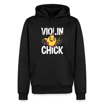 Geige Violine Geigenspieler Violinenspieler - Männer Premium Bio Hoodie - Schwarz - Vorne - Nico (187cm)