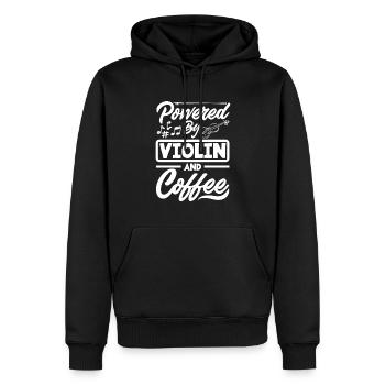 Geige Violine Geigenspieler Violinenspieler - Männer Premium Bio Hoodie - Schwarz - Vorne - Nico (187cm)