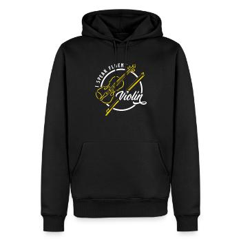 Geige Violine Geigenspieler Violinenspieler - Männer Premium Bio Hoodie - Schwarz - Vorne - Nico (187cm)