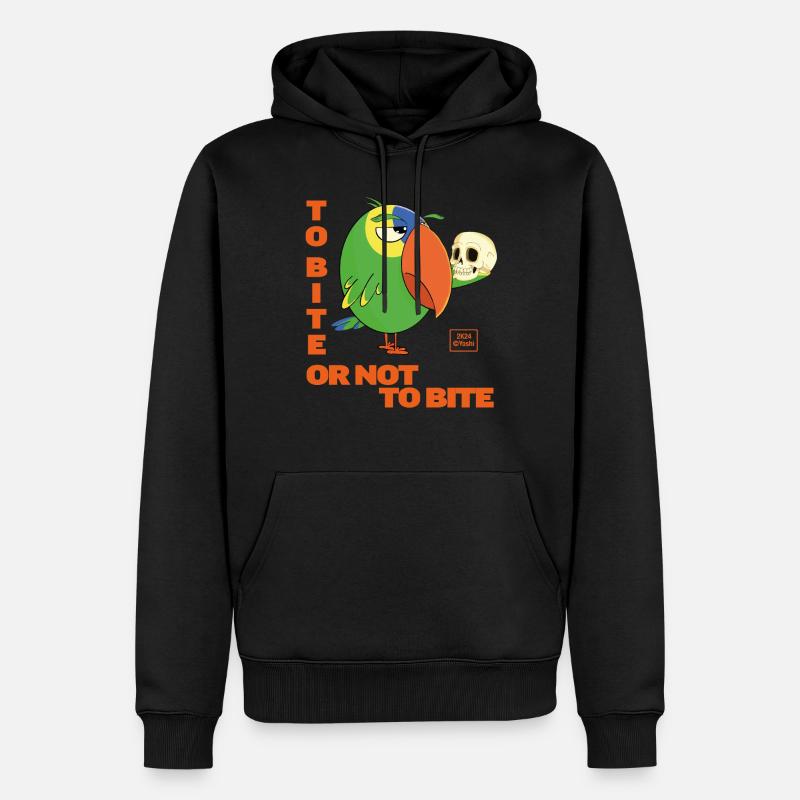 Picken oder nicht picken - Männer Premium Bio Hoodie - Schwarz