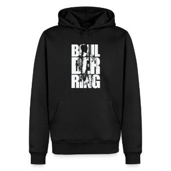 L’escalade de bloc est le meilleur sport - Sweat à capuche Premium bio Homme - noir - Devant - Nico (187cm)