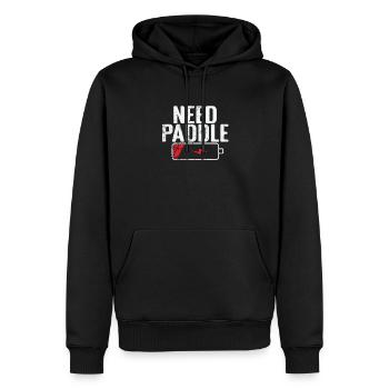 Need Paddle Tennis Akku ist leer - Männer Premium Bio Hoodie - Schwarz - Vorne - Nico (187cm)
