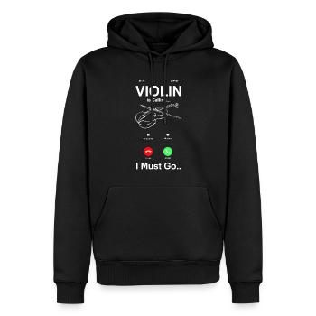 Geige Violine Geigenspieler Violinenspieler - Männer Premium Bio Hoodie - Schwarz - Vorne - Nico (187cm)