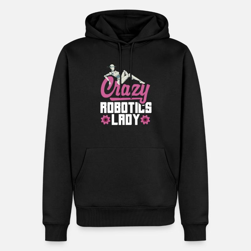 Robotik Roboter Programmierer - Männer Premium Bio Hoodie - Schwarz