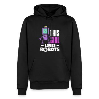 Robotics Robot Programmer - Men’s Premium Organic Hoodie - black - Front - Nico (187cm)
