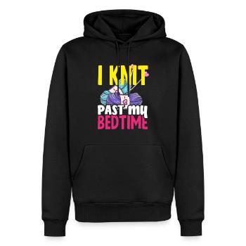 Lustiges Stricken Stricknadel Geschenk - Männer Premium Bio Hoodie - Schwarz - Vorne - Nico (187cm)