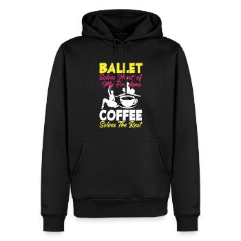 Süßes Ballerina Ballettänzerin Geschenk - Männer Premium Bio Hoodie - Schwarz - Vorne - Nico (187cm)
