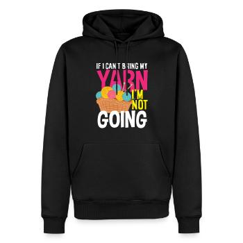Lustiges Stricken Stricknadel Geschenk - Männer Premium Bio Hoodie - Schwarz - Vorne - Nico (187cm)
