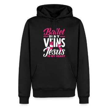 Süßes Ballerina Ballettänzerin Geschenk - Männer Premium Bio Hoodie - Schwarz - Vorne - Nico (187cm)