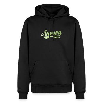 Aurora Stadt im Bundesstaat Colorado - Männer Premium Bio Hoodie - Schwarz - Vorne - Nico (187cm)