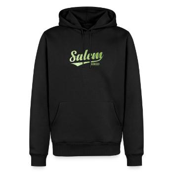 Salem Stadt im Bundesstaat Oregon - Männer Premium Bio Hoodie - Schwarz - Vorne - Nico (187cm)
