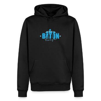 Baton Rouge Stadt im Bundesstaat Louisiana - Männer Premium Bio Hoodie - Schwarz - Vorne - Nico (187cm)