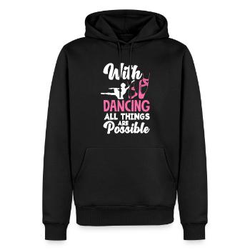 Süßes Ballerina Ballettänzerin Geschenk - Männer Premium Bio Hoodie - Schwarz - Vorne - Nico (187cm)