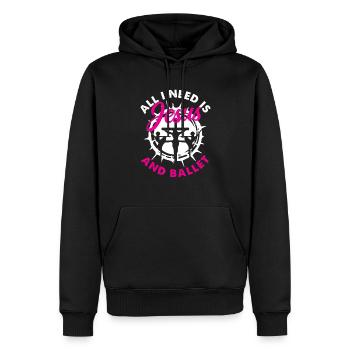 Süßes Ballerina Ballettänzerin Geschenk - Männer Premium Bio Hoodie - Schwarz - Vorne - Nico (187cm)