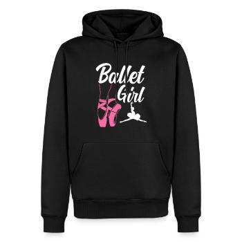Süßes Ballerina Ballettänzerin Geschenk - Männer Premium Bio Hoodie - Schwarz - Vorne - Nico (187cm)