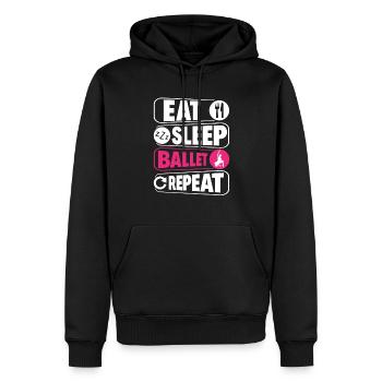 Süßes Ballerina Ballettänzerin Geschenk - Männer Premium Bio Hoodie - Schwarz - Vorne - Nico (187cm)