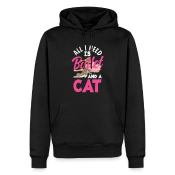 Süßes Ballerina Ballettänzerin Geschenk - Männer Premium Bio Hoodie - Schwarz - Vorne - Nico (187cm)