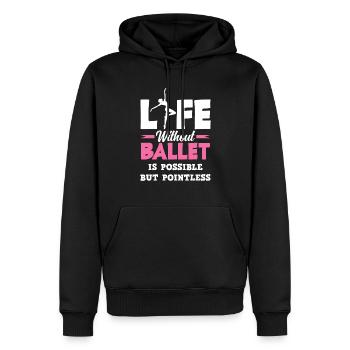 Süßes Ballerina Ballettänzerin Geschenk - Männer Premium Bio Hoodie - Schwarz - Vorne - Nico (187cm)