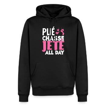 Süßes Ballerina Ballettänzerin Geschenk - Männer Premium Bio Hoodie - Schwarz - Vorne - Nico (187cm)